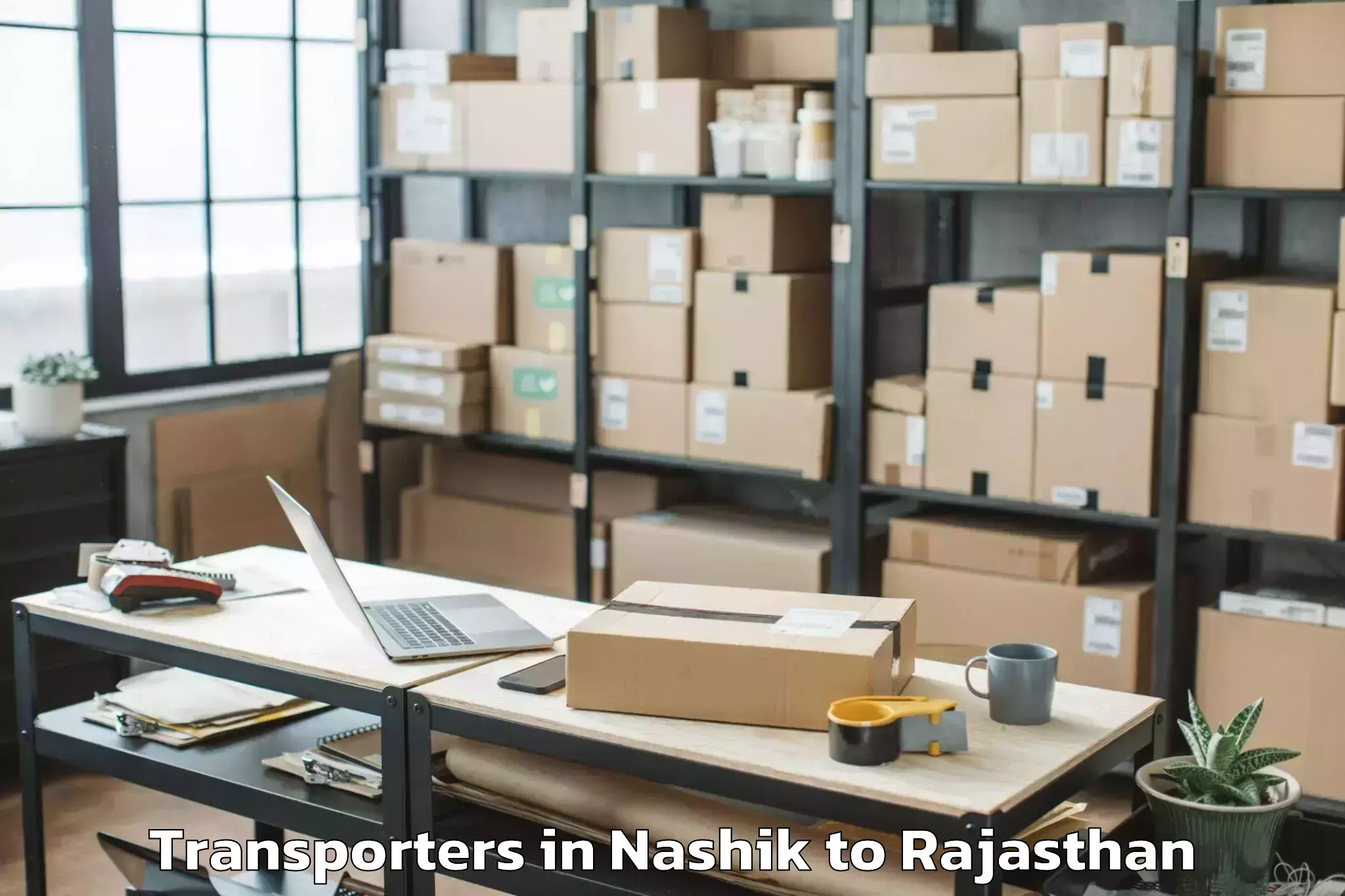 Book Nashik to Singhania University Jhunjhunu Transporters Online